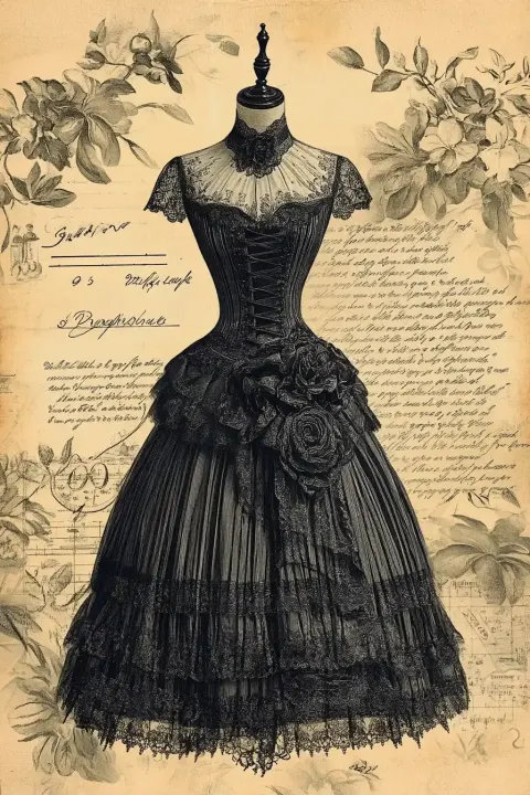Victorian Mannequin on Paper