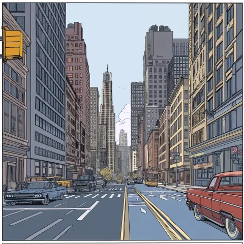 Chris Ware Cityscape Perspective
