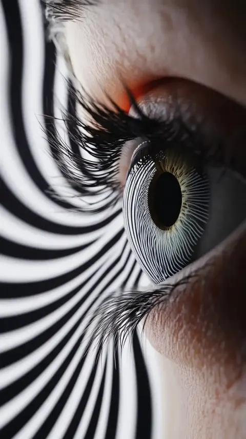 Eye Reaction to Illusion