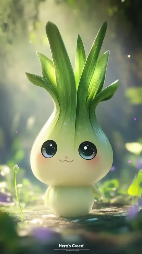 Whimsical Leek Character Design