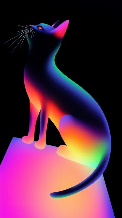 Stylized Cat Portrait