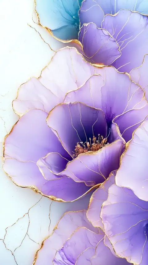 Elegant Floral Ink Art