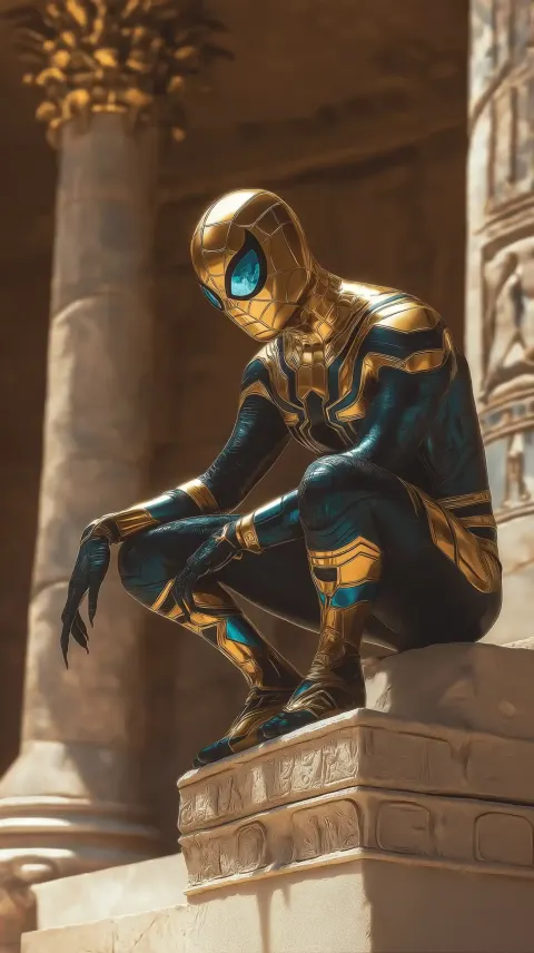 Egyptian Spider-Man in Temple