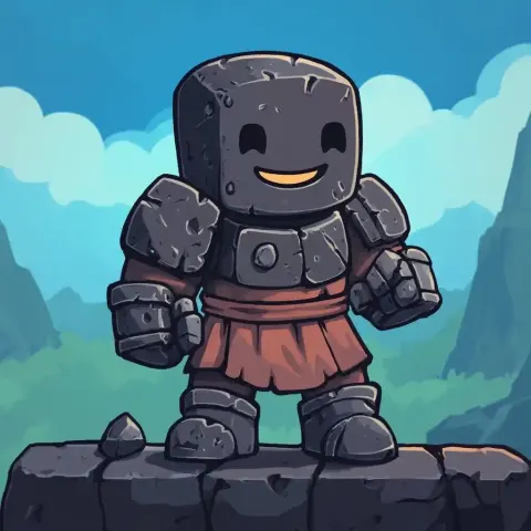 Mining Servant Character Design