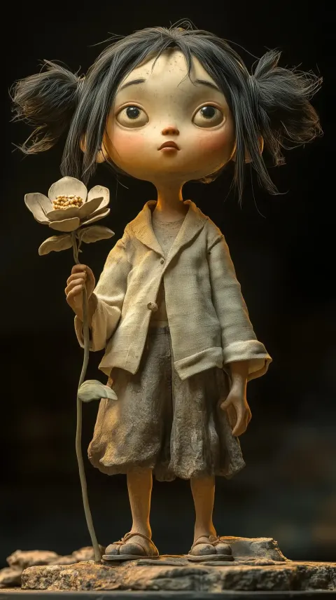 Primitive 3D Female Figurine