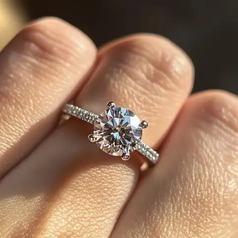 Classic Engagement Ring Close-Up