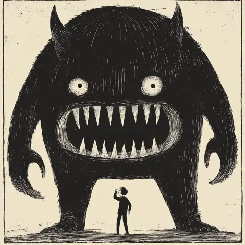 Olle Eksell Monster Illustration