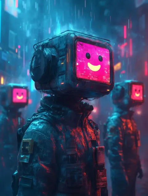 Surreal Humans with Screens