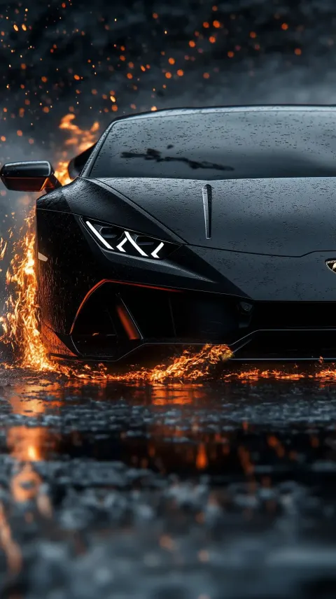 Lamborghini Huracn in Flames