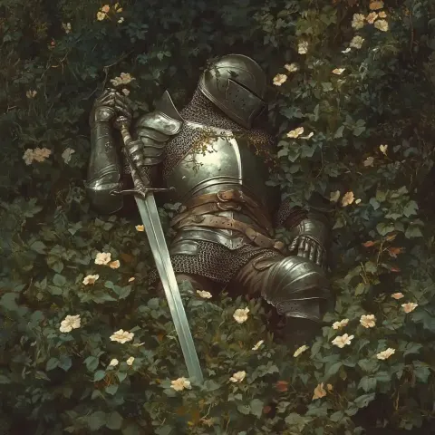 Photorealistic Knight in Ivy