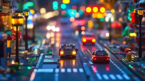 Lego City Traffic Scene