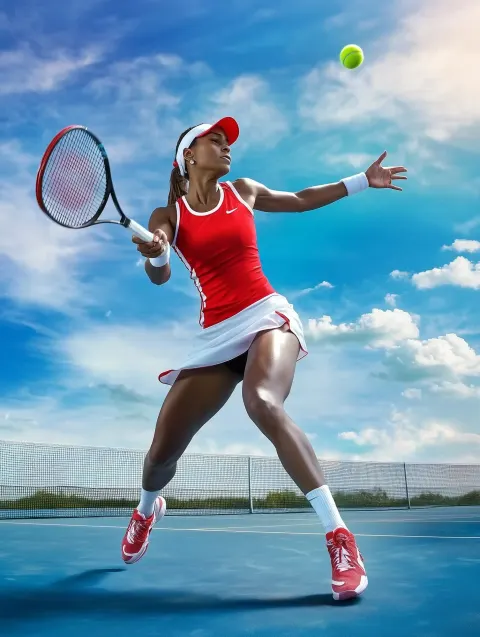 Realistic Tennis Player Action