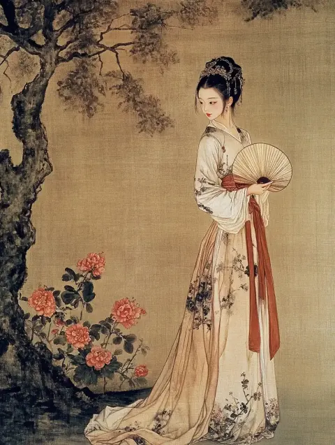 Gongbi Portrait of Qing Lady