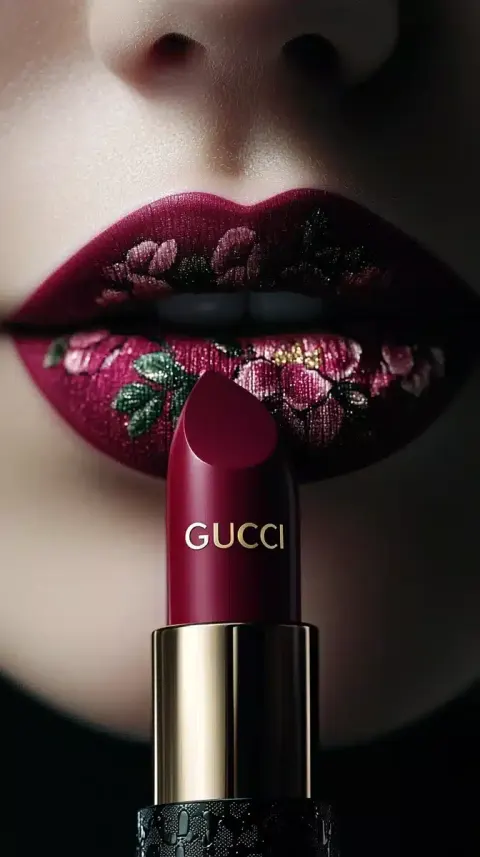 Gucci Floral Lips Design