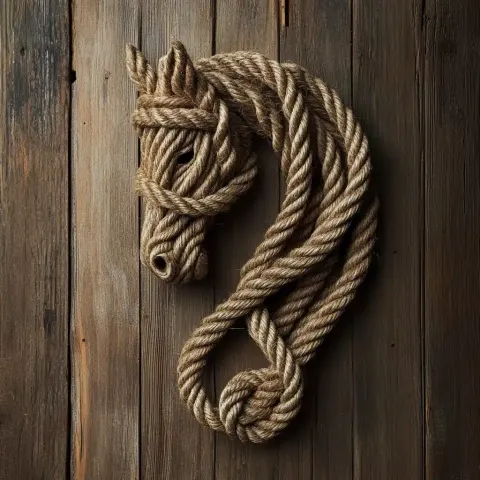 Nautical Horse Knot Art