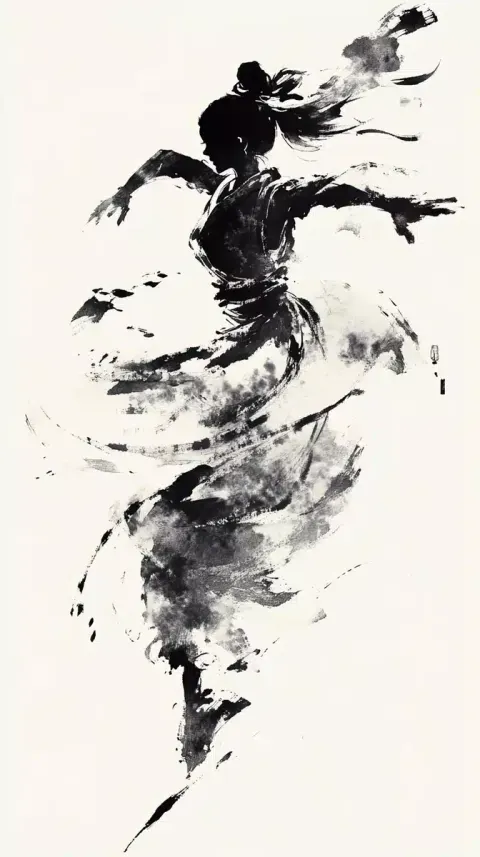 Dynamic Dancers in Ink