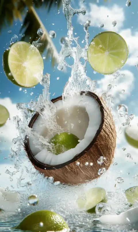 Coconut Lime Splash Photography