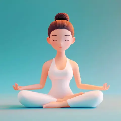 3D Wellness Elements Cartoon