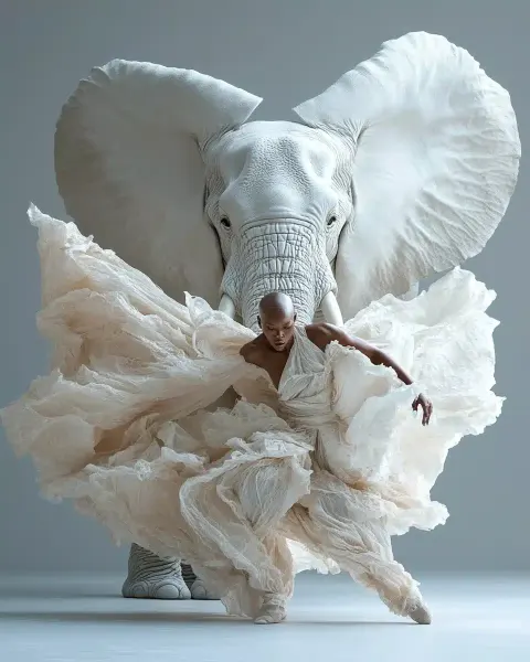 Elephant Dancer in Motion