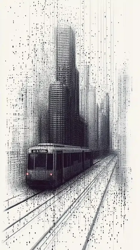 Intricate Chicago Life Digital Art