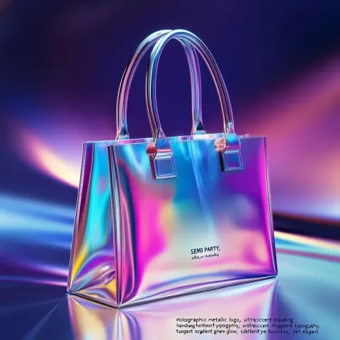 Iridescent Logo for Handbags