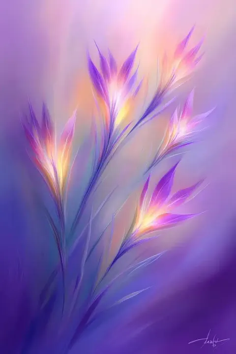 Cybernetic Plant Spectrum Art