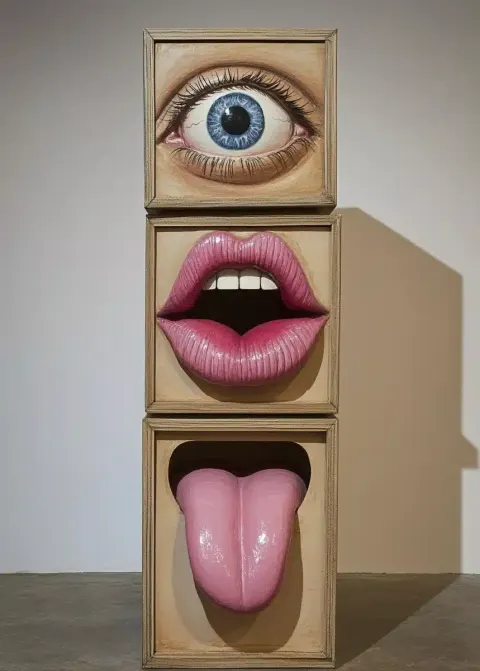 Stacked Box Sculpture