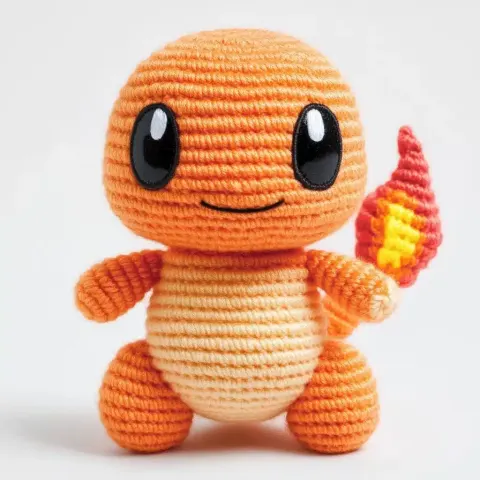 Kawaii Crochet Charmander Plushie
