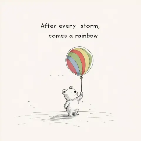 Whimsical Baby Bear Illustration
