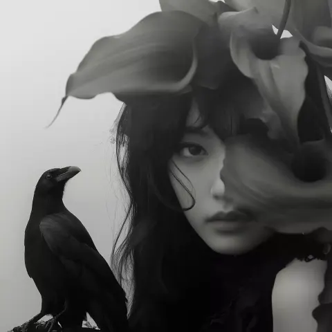 Mysterious Actress in Fog