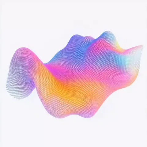 Isometric Wave Grid Render