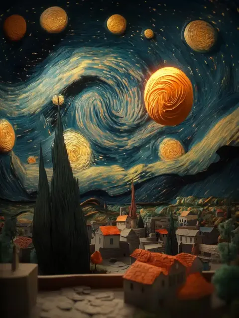 Swirling Starry Night Reality