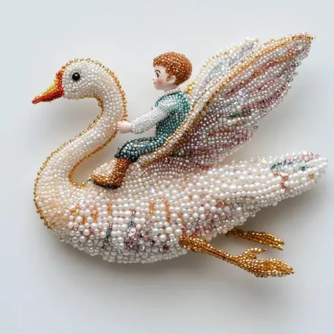 Whimsical Beaded Brooch Adventure