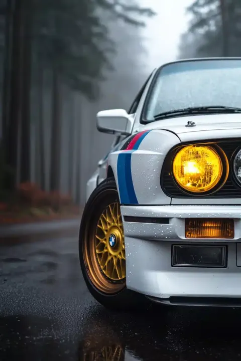 Hyper-Realistic E30 M3 Close-Up