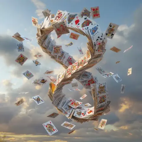 Infinity Cards in Air