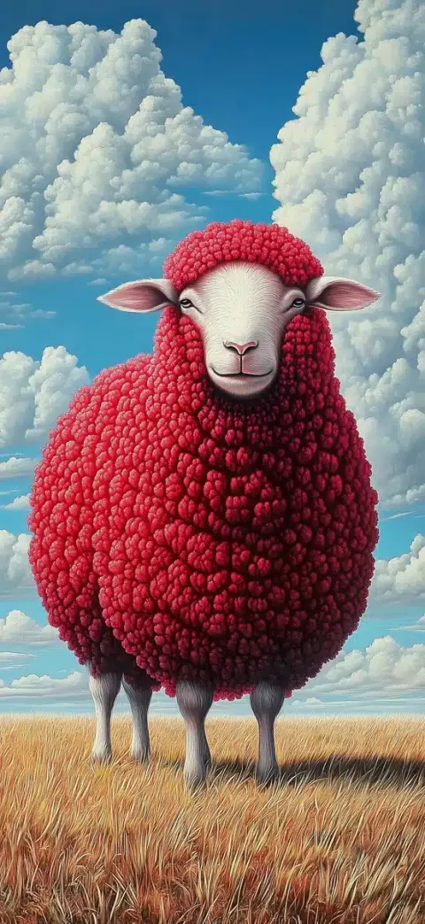 Surreal Red Sheep Fractal
