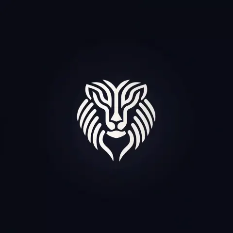 Minimalist Lion Logo Design