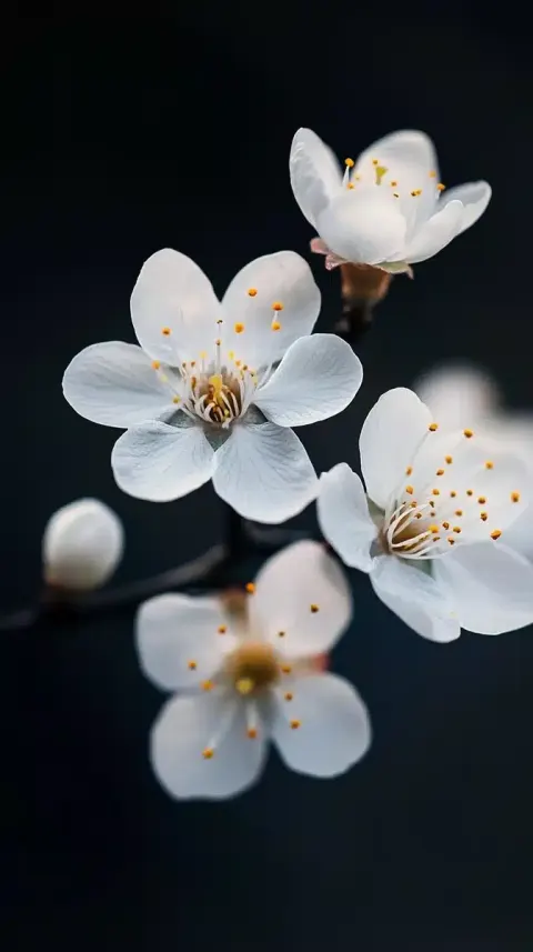 Macro Plum Blossoms Photography