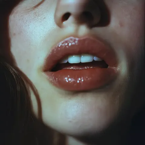 Frontal Close-Up of Lips
