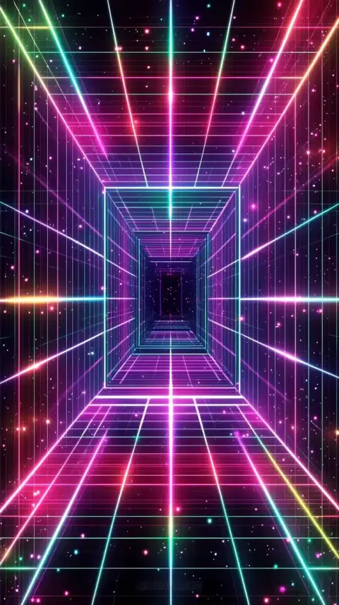 Neon Mosaic Game Background