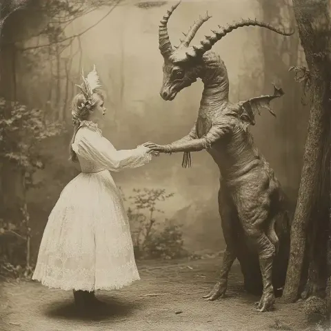 Surreal Edwardian Beasts Photography