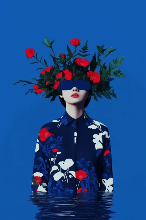 Hyper-Realistic Plant Woman