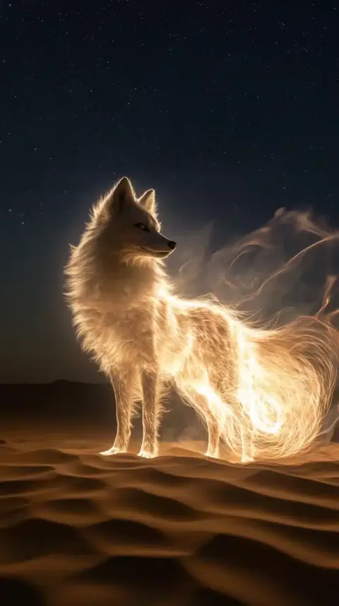 Hyper-Realistic Plasma Foxes