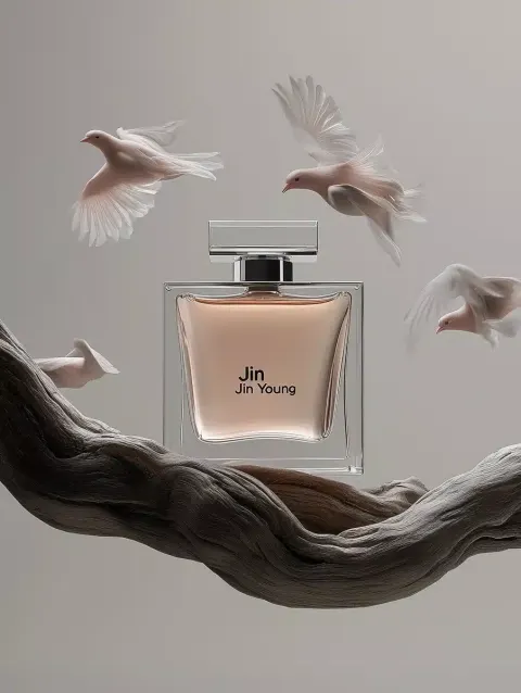 Minimalist Perfume Display