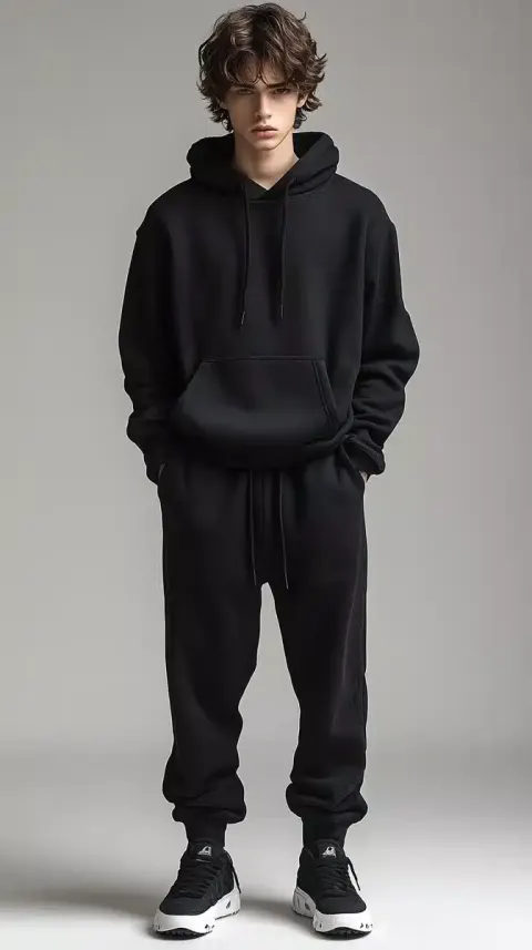 Hyper-Realistic Model in Hoodie