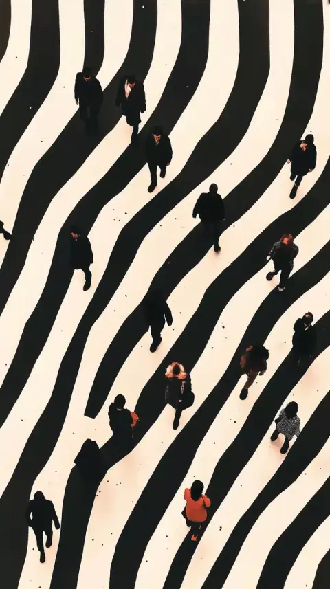 Aerial Urban Crosswalk Photography