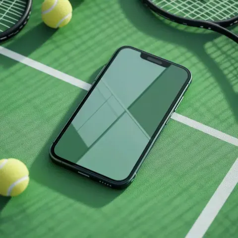 iPhone 16 on Tennis Court