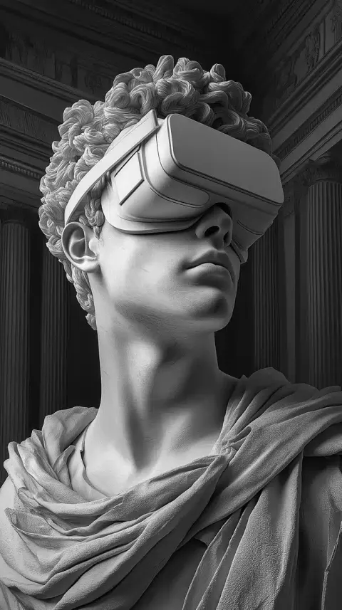 Hyper-Realistic VR Sculpture Temple