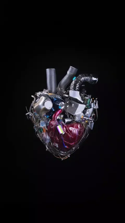 Technological Heart in Space