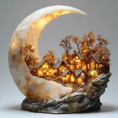 Quartz Crescent Moon Town